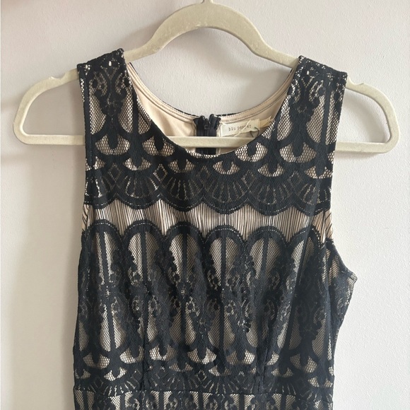 Blu Pepper Black Lace Mini Dress - Picture 3 of 6